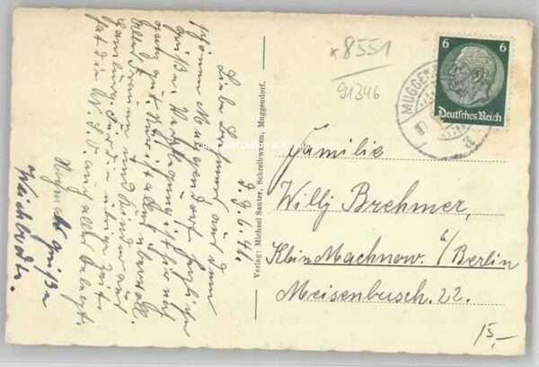 Muggendorf Fraenkische Schweiz Muggendorf Oberfranken  x 1941 – Bild 2