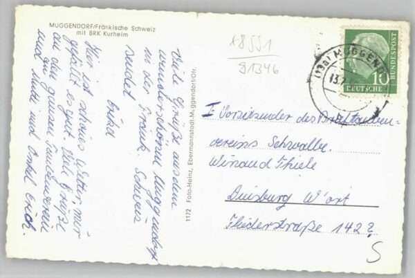 Muggendorf Fraenkische Schweiz Muggendorf Oberfranken  x 1959 – Bild 2