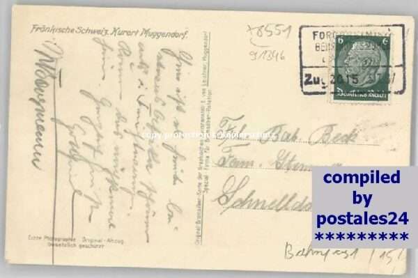 Muggendorf Fraenkische Schweiz Muggendorf Oberfranken  x 1937 – Bild 2
