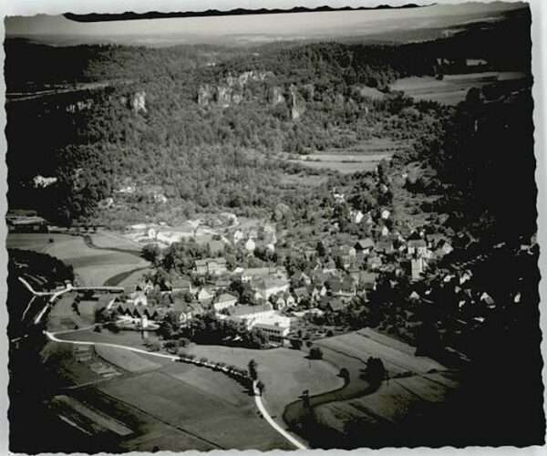 Muggendorf Fraenkische Schweiz Muggendorf Oberfranken Fliegeraufnahme