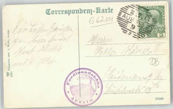 Aussig Tschechien Aussig Elbestrasse Ferdinandshöhe – Bild 2
