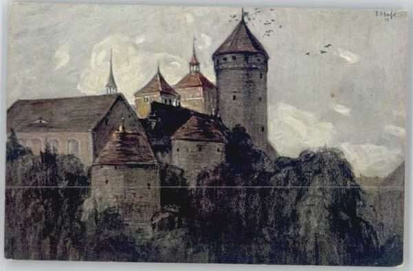 Roeffel ünstlerkarte KünstlerF. H. Schloss Kirc