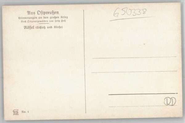 Roeffel ünstlerkarte KünstlerF. H. Schloss Kirc – Bild 2