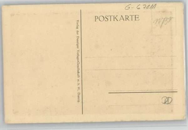Danzig Westpreussen Danzig Künstlerkarte [Verlag Verlagsges – Bild 2