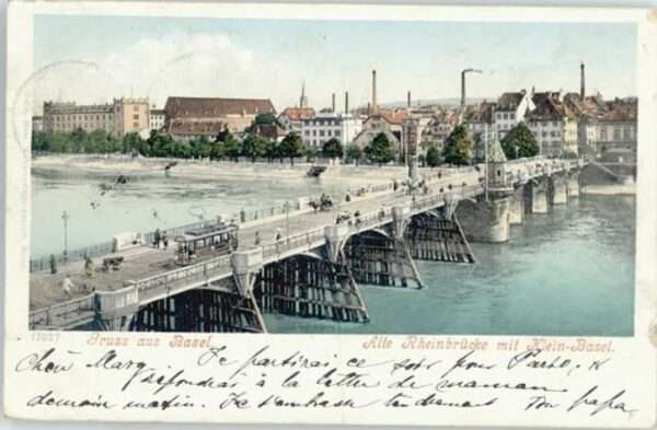 Basel BS Basel Rheinbrücke Klein Basel
