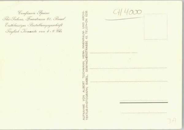 Basel BS Basel Confiserie Speiser – Bild 2