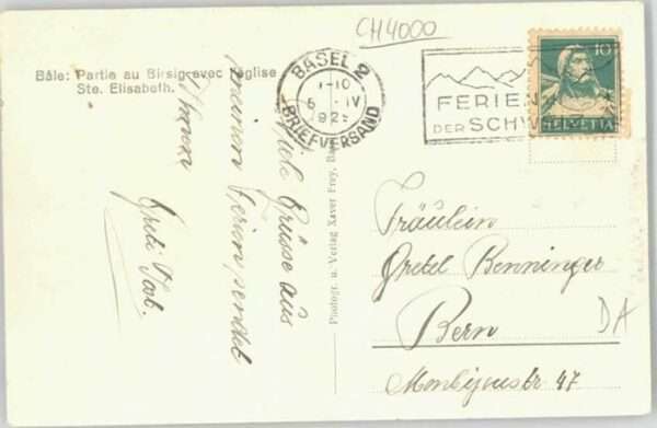 Basel BS Basel Birsig Elisabethen Kirche – Bild 2
