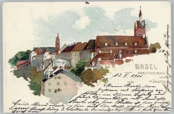 Basel BS Basel Martins Kirche Künstler Feldpost.