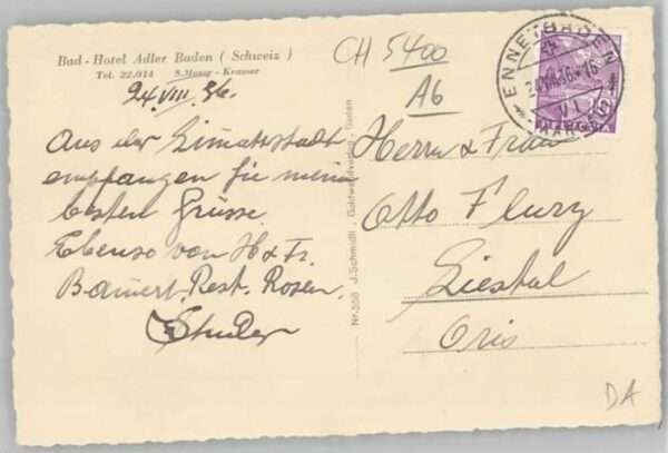 Baden AG Baden Hotel Adler – Bild 2