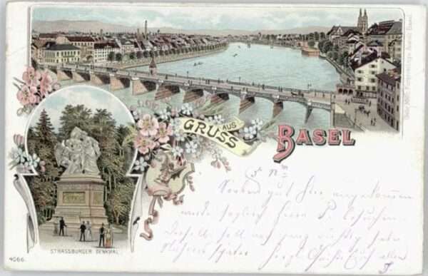 Basel BS Basel Denkmal der Satd Strassburg