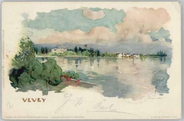 Vevey VD Vevey Künstler F. Voellmy