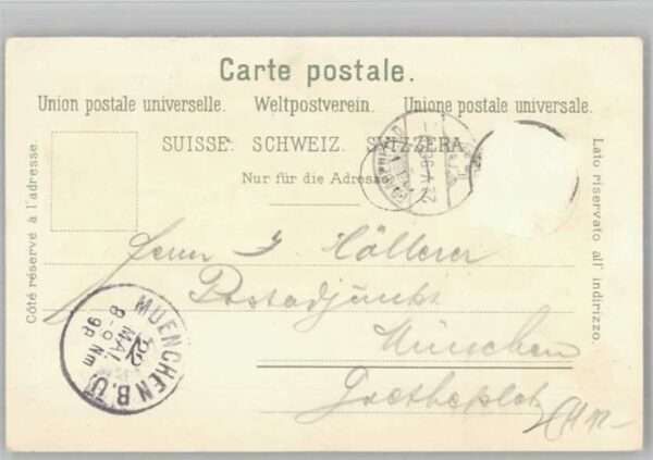 Rheinau ZH Lithographie Wengernalp – Bild 2