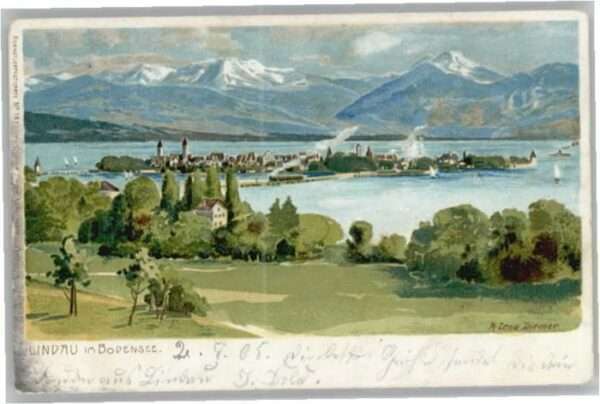 Diemer Zeno Litho Lindau Bodensee Künstler M. Zeno Diemer