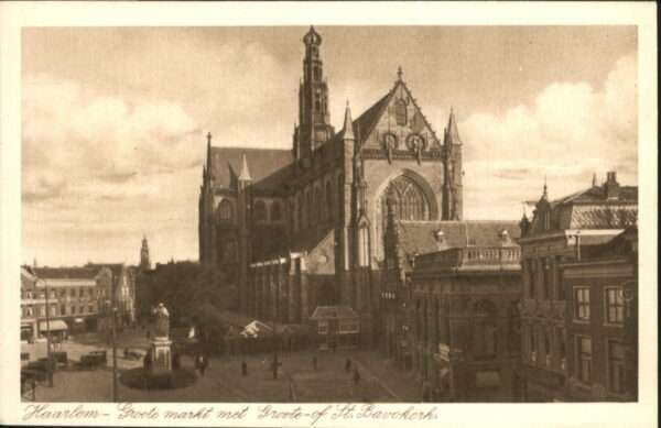Haarlem Groote markt St Bavokork