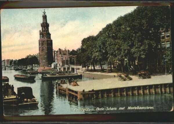 Amsterdam Niederlande Schans met Montelbaanstoren