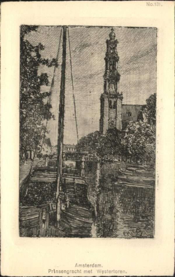 Amsterdam Niederlande Prinsengracht Westertoren