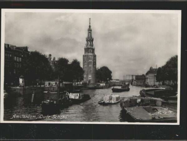 Amsterdam Niederlande Oude Schans Schiff