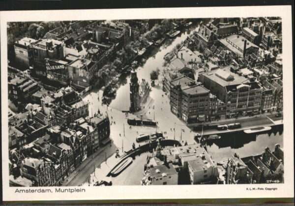 Amsterdam Niederlande Muntplein Fliegeraufnahme