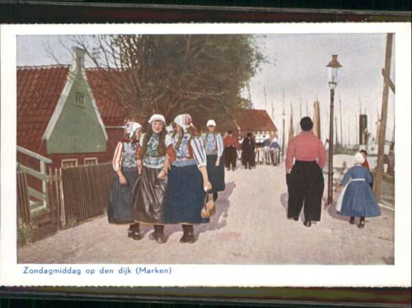 Marken Zondagmiddag op den dijk