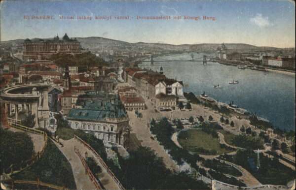 Budapest Burg Brücke Schiff