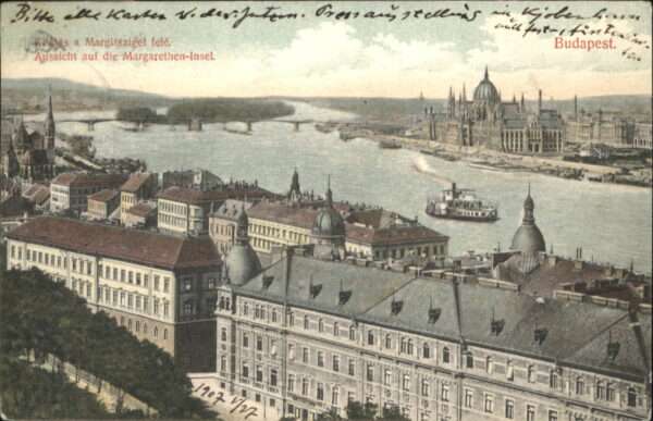 Budapest Margarethen Insel Schiff Brücke