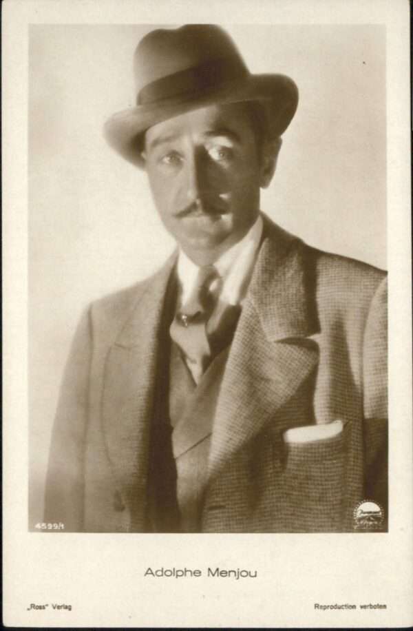 Verlag Ross Nr. Adolphe Menjou Hutmode 4599/1