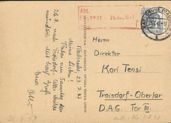 Kuenstlerkarte Lotte Oldenburg Wittig Mädchen Kind – Bild 2