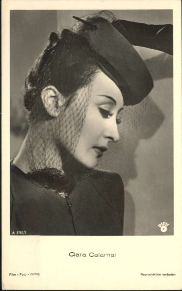 Verlag Film-Foto-Verlag Nr. Clara Calamai Hutmode A 3787/1