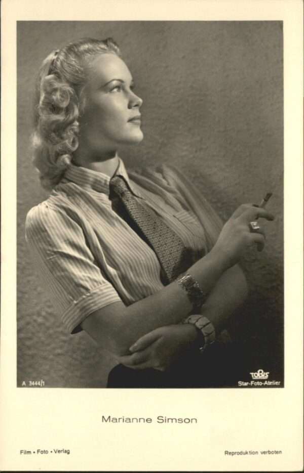 Verlag Film-Foto-Verlag Nr. Marianne Simson Zigarette A 3444/1