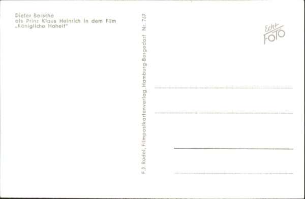 Schauspieler Dieter Borsche Rüdel Verlag – Bild 2