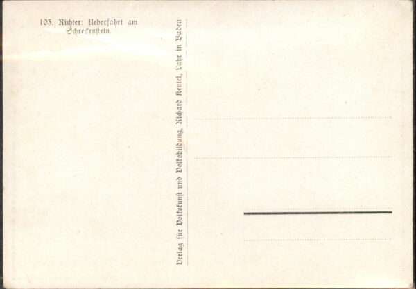 Kuenstlerkarte Richter Überfahrt Schreckenstein – Bild 2