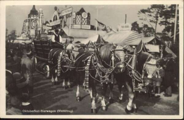 Oktoberfest Bierwagen Viererzug