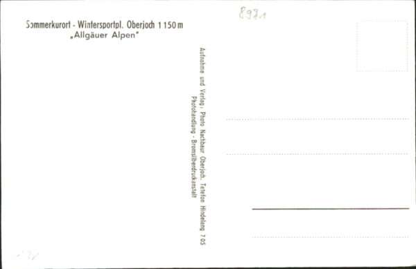 Zoll Grenze Douane Deutsch Österreich Grenze Oberjoch Wapp – Bild 2