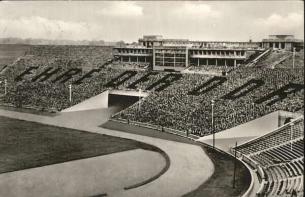 Stadion Leipzig Osttribüne DDR