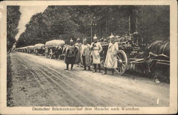 Militaria Deutscher Brückentrain Marsch Warschau
