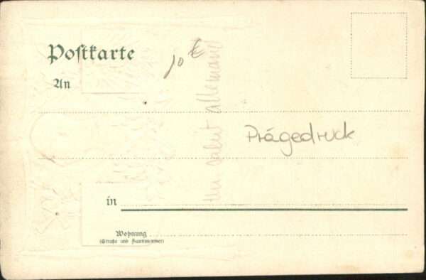 Schwarz Weiss Rot Wappen Wilhelm II Prägedruck – Bild 2