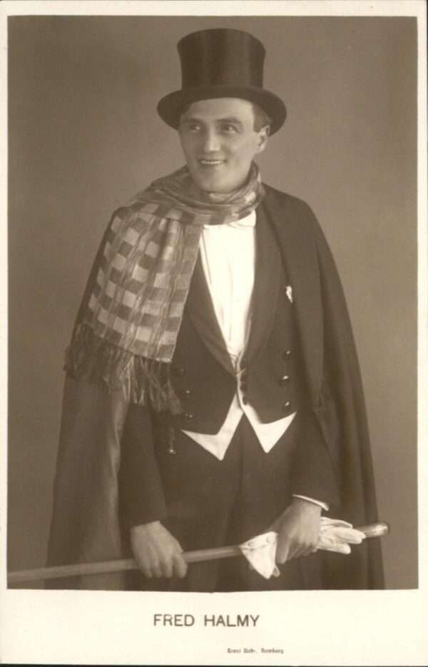 Schauspieler Fred Halmy Zylinder