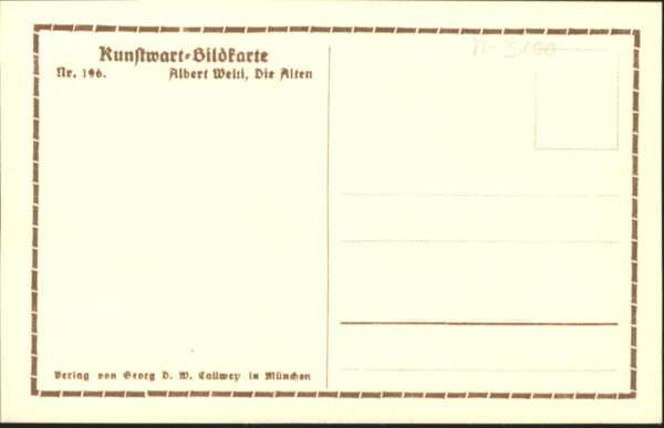 Kuenstlerkarte Albert W. Die Alten – Bild 2