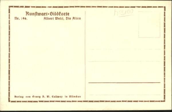 Kuenstlerkarte Albert W. Die Alten – Bild 2