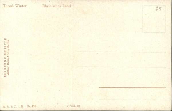 Kuenstlerkarte Theod. Winter Rheinisches Land – Bild 2