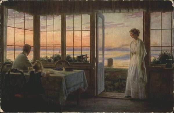 Kuenstlerkarte C. Wentorf Sommerabend