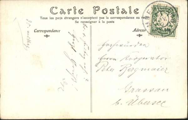 Kuenstlerkarte Fritz von Hude Le Christ chez les Paysa – Bild 2