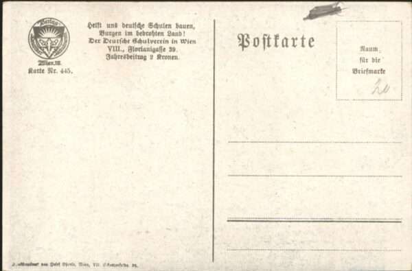 Verlag Schulverein Nr Liederkarte Nr. 445 – Bild 2