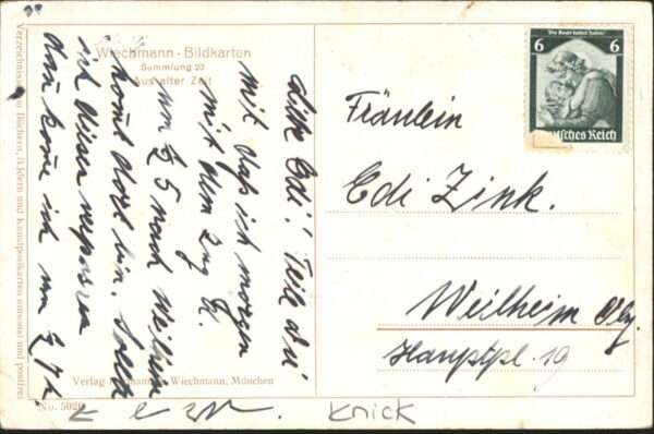 Kuenstlerkarte L. Richter Abendlandschaft – Bild 2