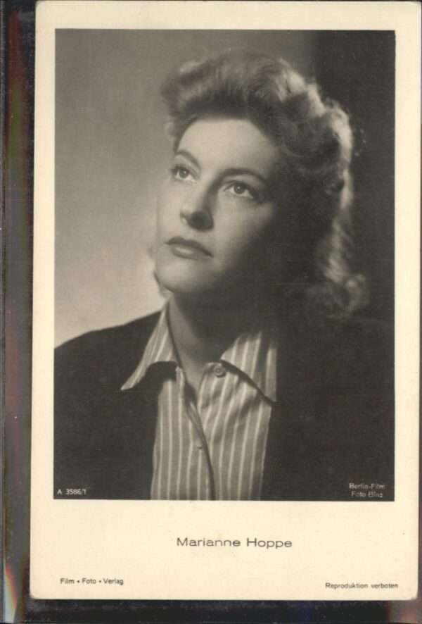 Verlag Film-Foto-Verlag Nr. Marianne Hoppe A 3586/1
