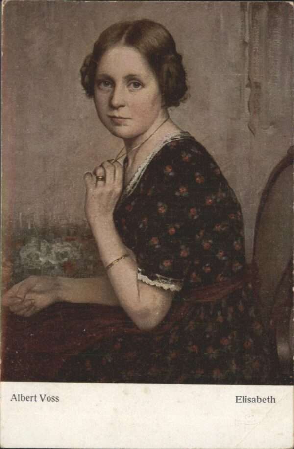 Kuenstlerkarte Albert Voss Elisabeth