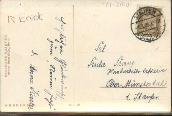 Kuenstlerkarte Albert Voss Elisabeth – Bild 2