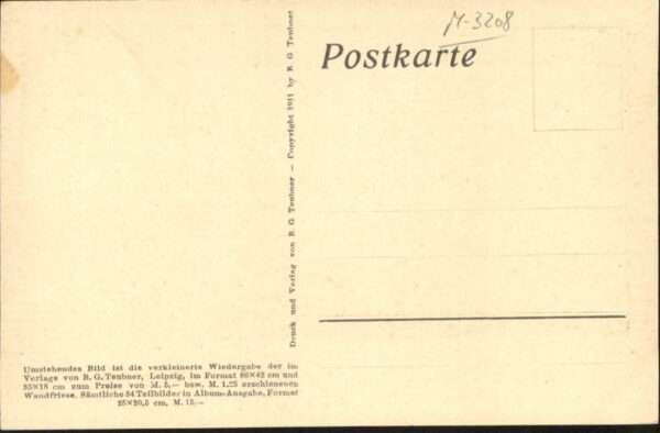 Scherenschnitt Schattenbildkarte Künstler Diefenbach – Bild 2