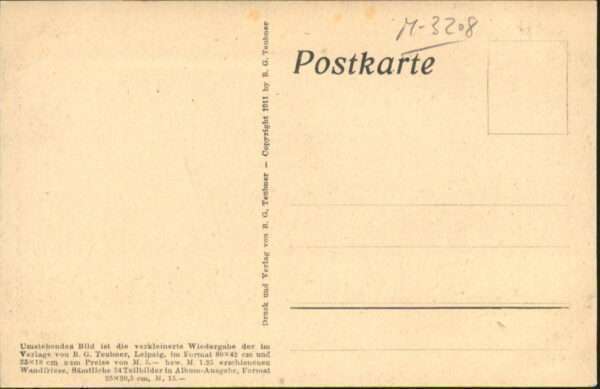 Scherenschnitt Schattenbildkarte Künstler Diefenbach – Bild 2