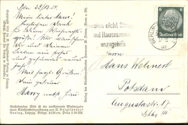 Kuenstlerkarte A. Luntz Neckarstädchen – Bild 2